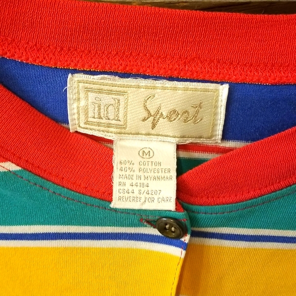 Vintage Rare ID Sport button up top-sz.M-Y2K - Picture 2 of 3